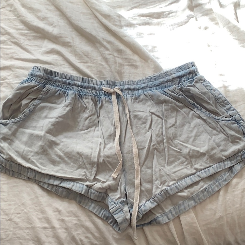 Light fake denim Bills Bong shorts